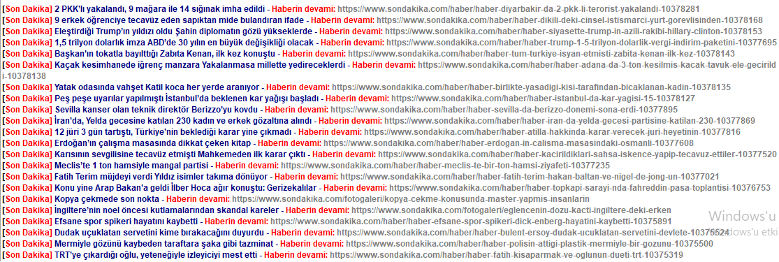 sondakika